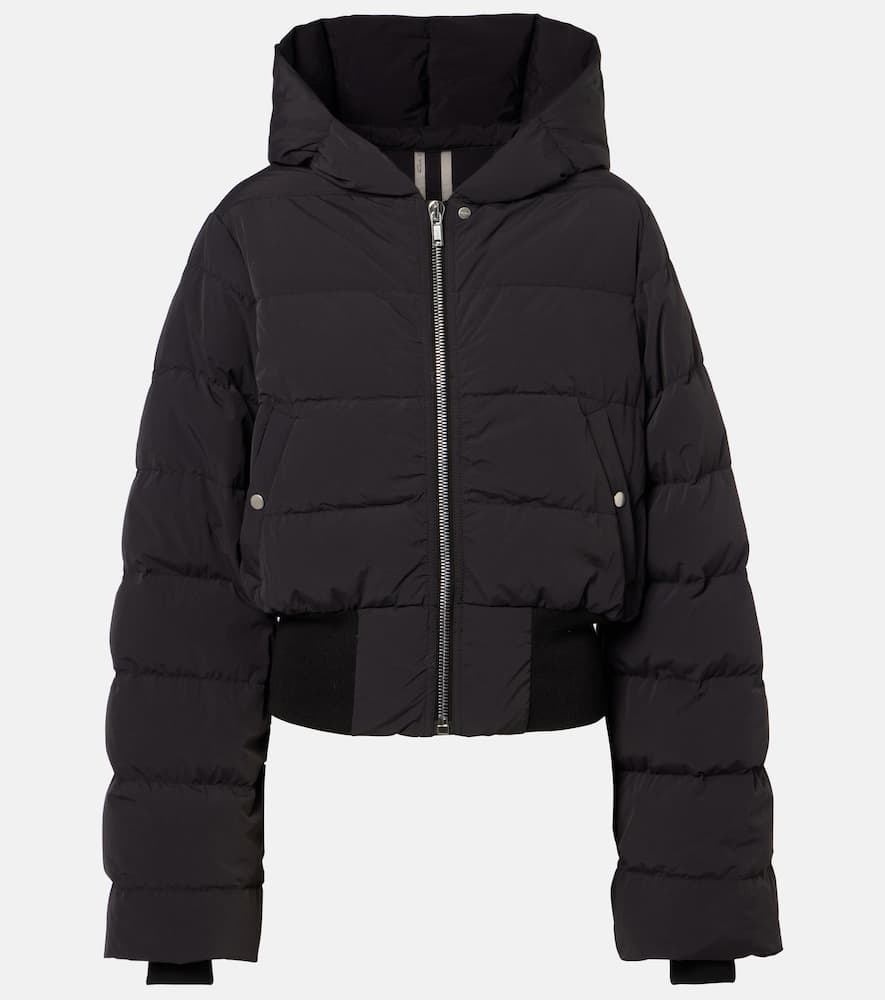 Hooded down jacket