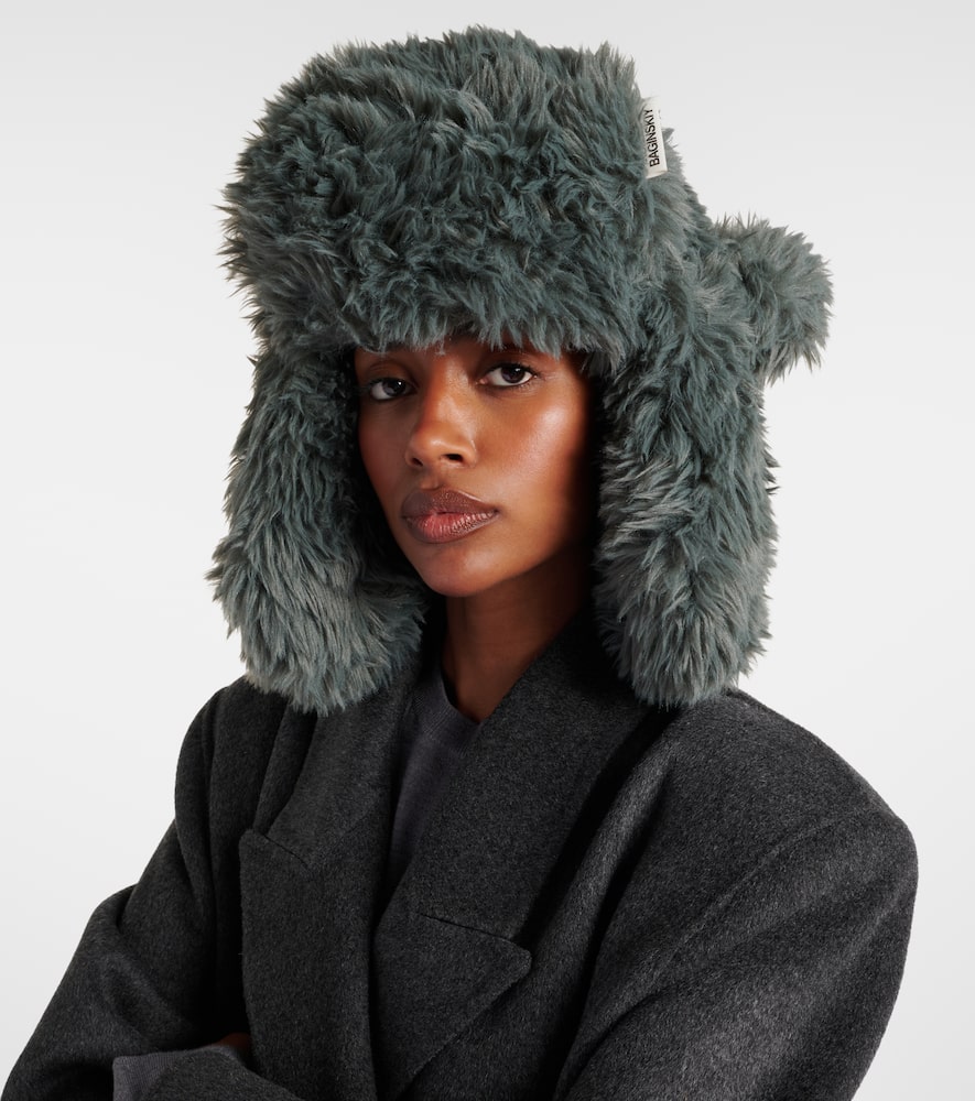Ruslan Baginskiy Faux Fur Hat In Gray