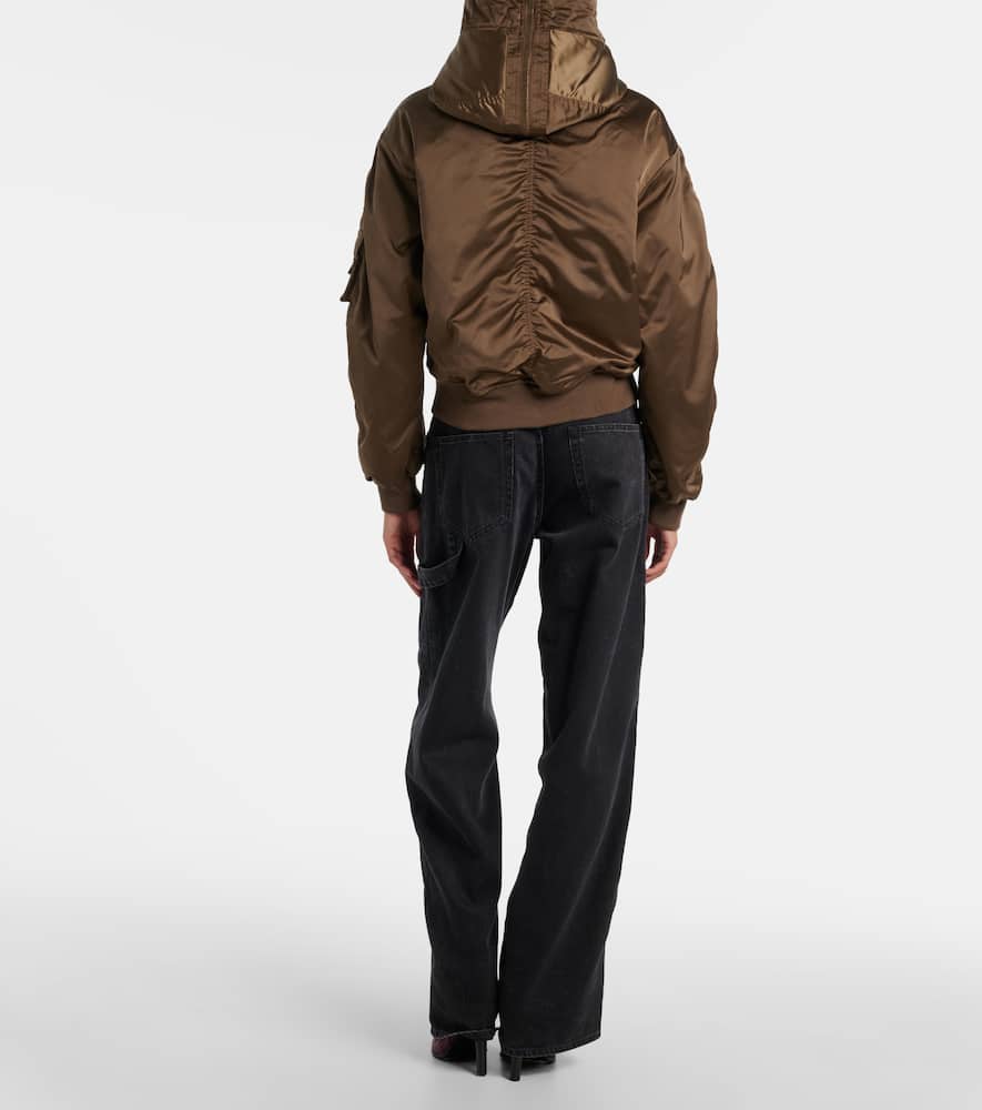 Isabel Marant Étoile Elisa Hooded Bomber Jacket In Brown