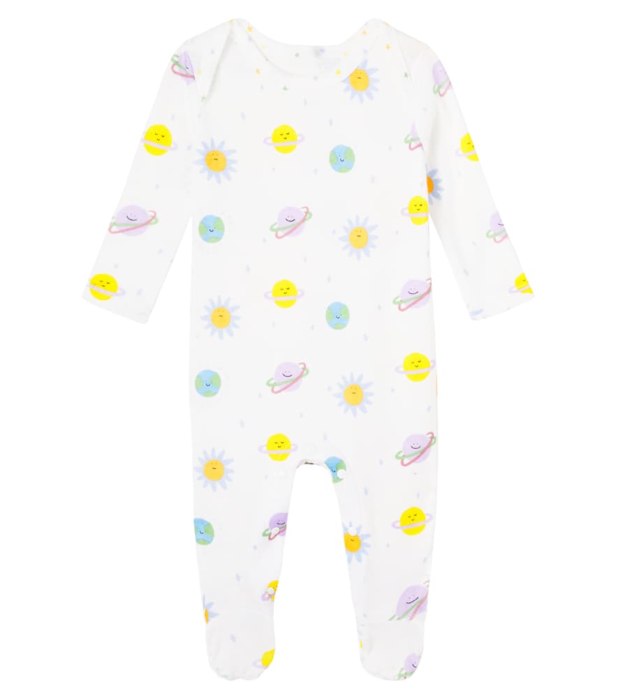 Stella Mccartney Baby Cotton Romper, Hat, Bodysuit, And Blanket Set In White