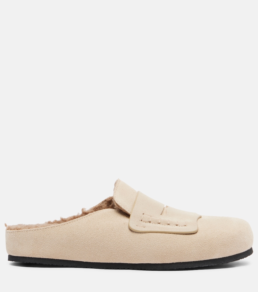 Shearling-Lined Mules