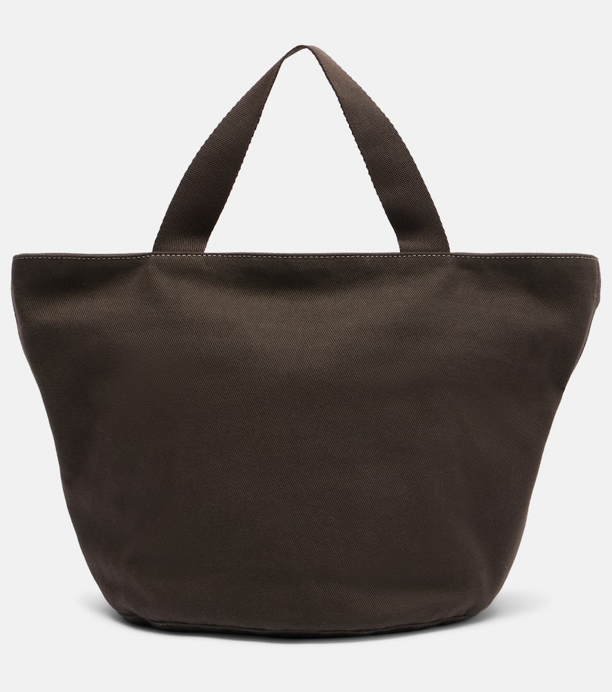 The Row Sisal Medium Canvas Tote Bag In Brown