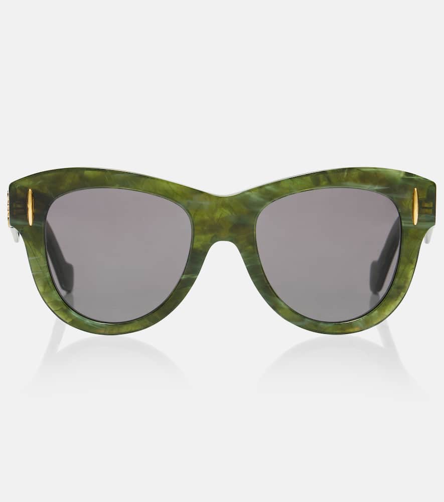 Loewe Anagram Cat-eye Sunglasses In Green