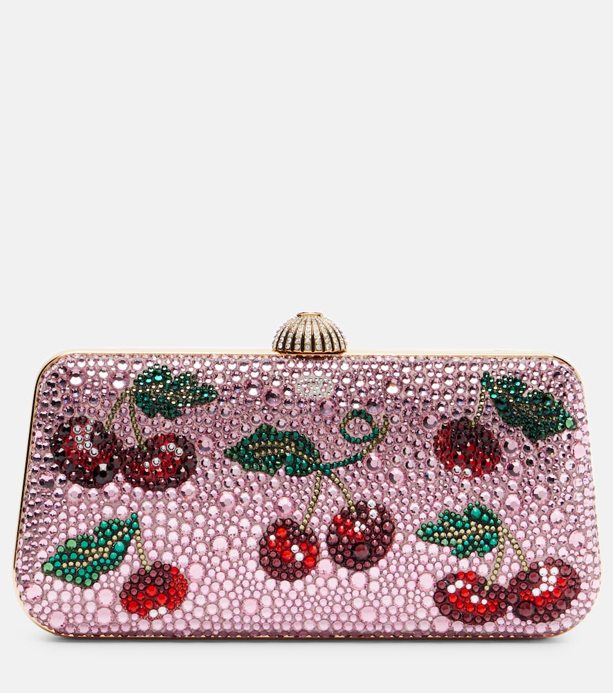 Valentino Garavani Carry Secrets Cherryfic embellished clutch