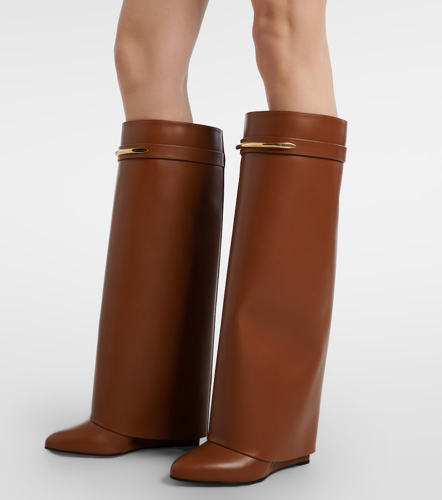 Shark 95 Leather Knee-High Boots