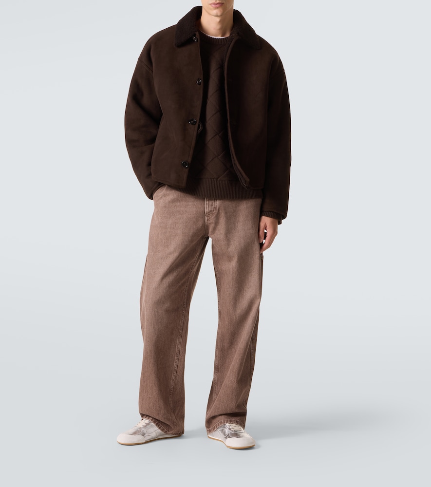 Bottega Veneta Orbit Flash Suede-trimmed Metallic Leather Sneakers In Silver