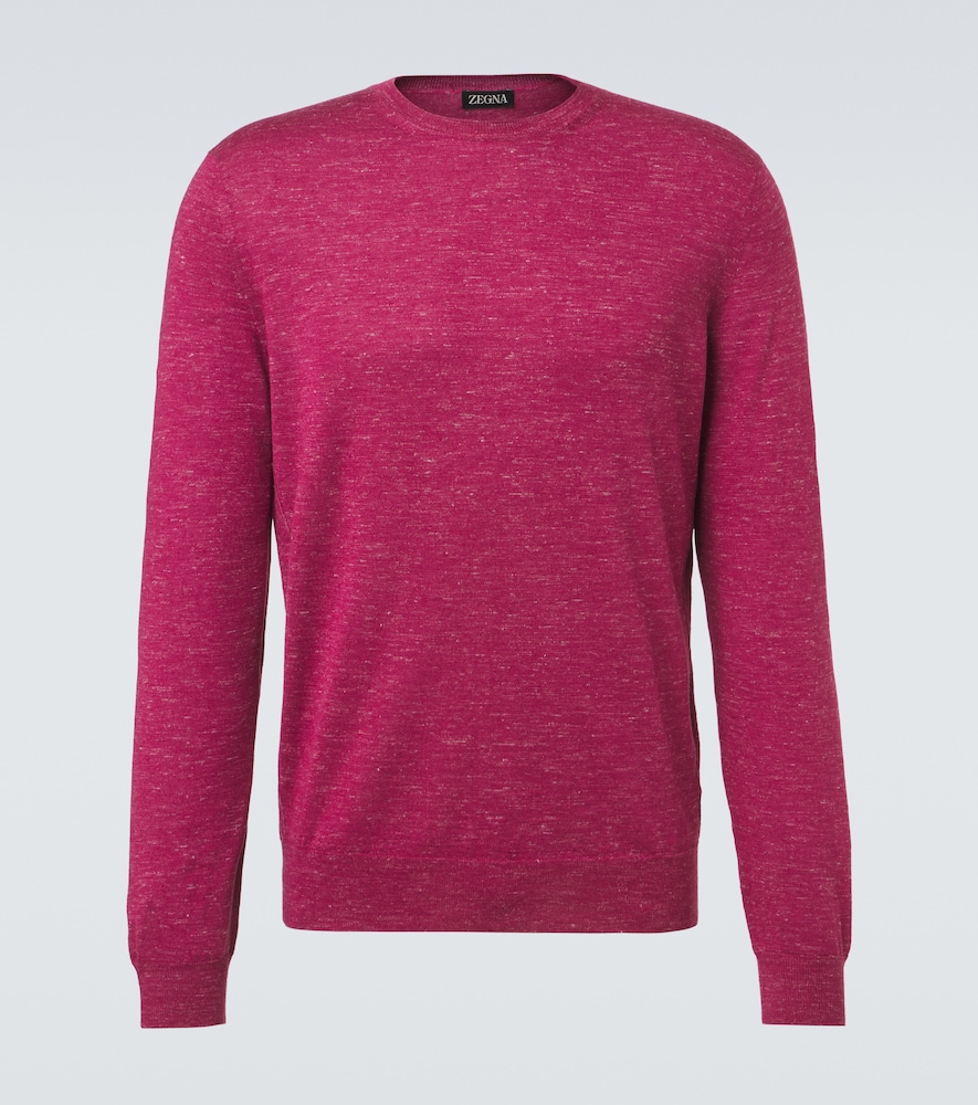 Pullover aus Seide, Kaschmir und Leinen