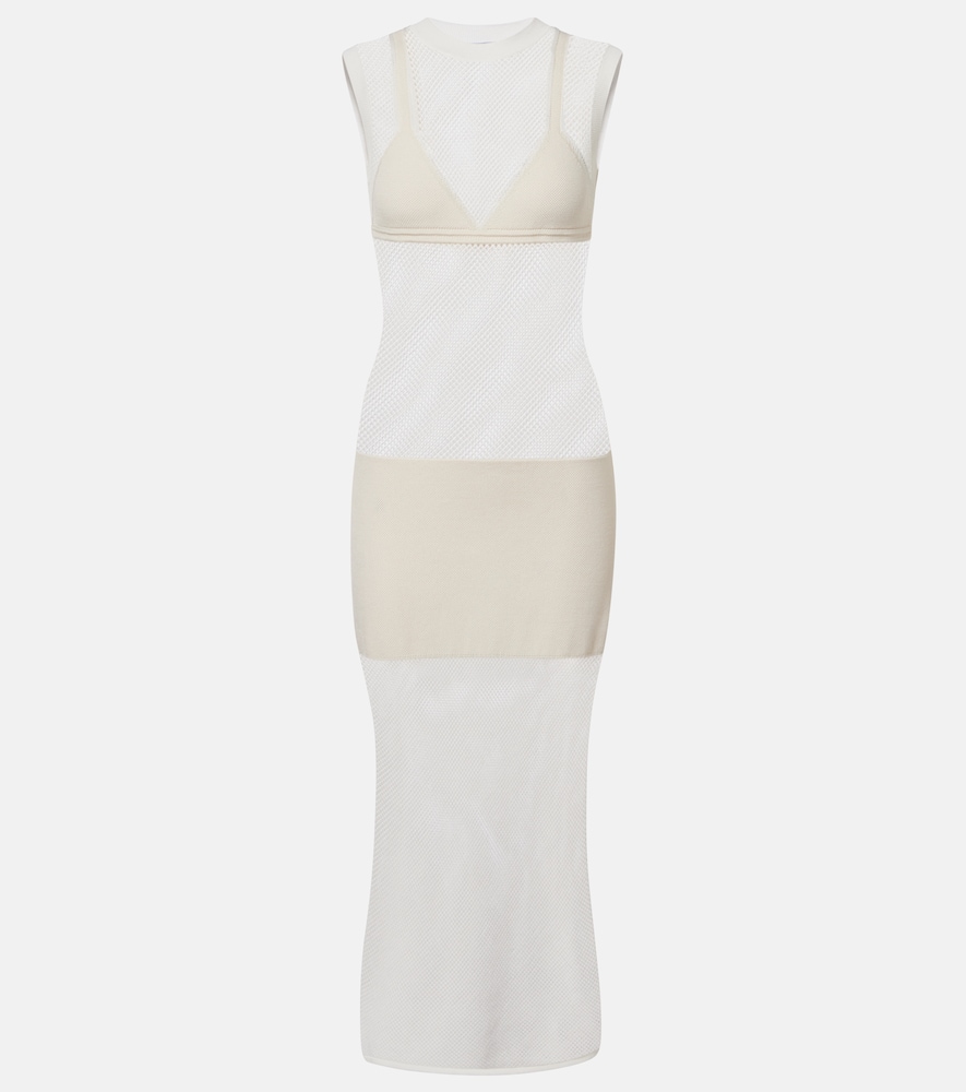 Stella McCartney Crochet cotton midi dress