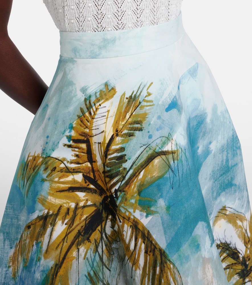 Cotton-Blend Poplin Midi
