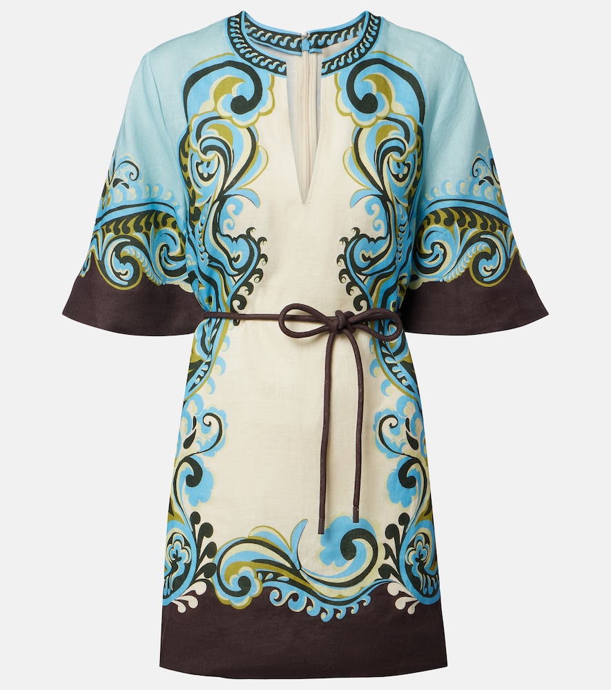 Alemais Alémais Natalia printed linen minidress