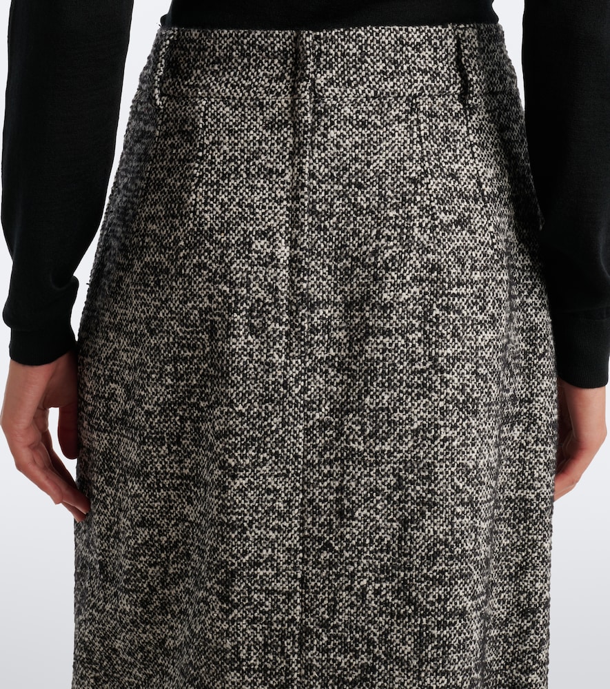 Dolce&Gabbana Wool, Silk, And Alpaca-Blend Tweed Pencil Skirt