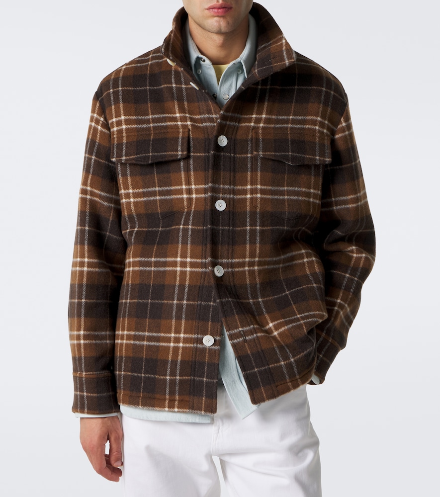 St. Moritz Plaid Cashmere Overshirt