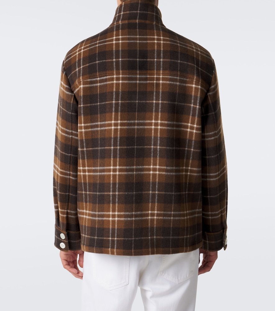 St. Moritz Plaid Cashmere Overshirt