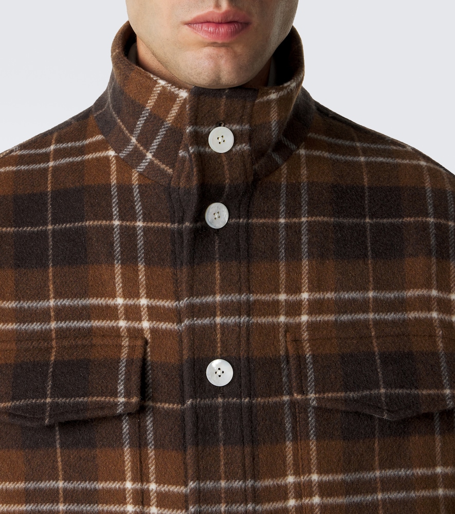 St. Moritz Plaid Cashmere Overshirt