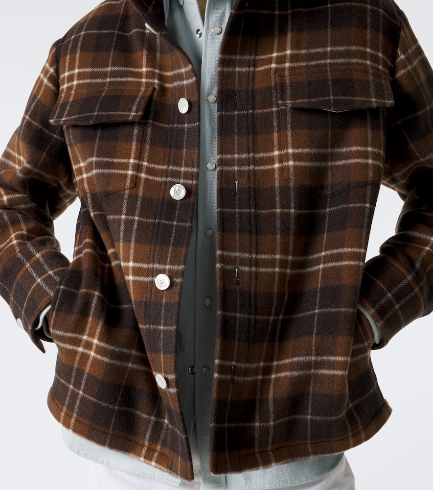St. Moritz Plaid Cashmere Overshirt