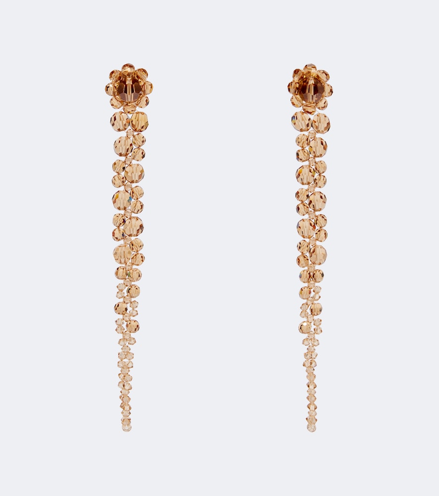 Simone Rocha Boucles d'oreilles à cristaux