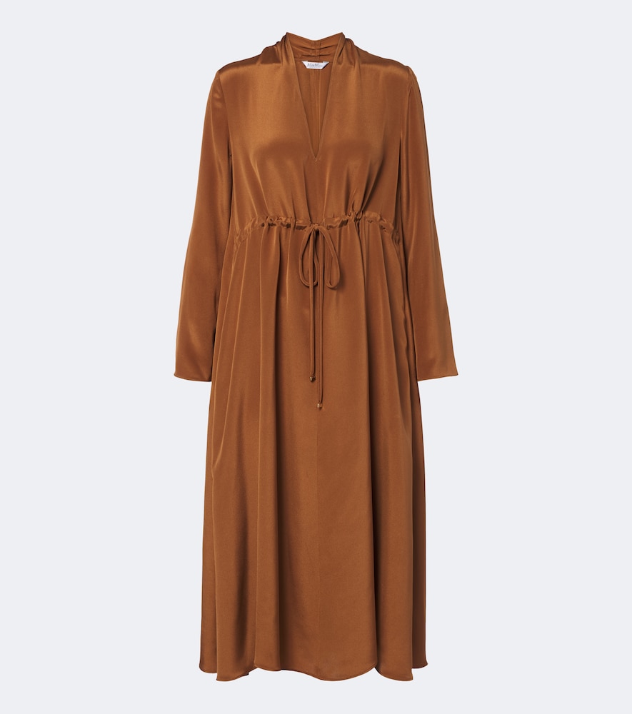 Midikleid aus Seidensatin