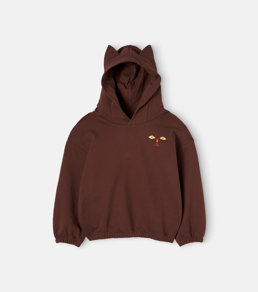 Bestickter Hoodie aus Baumwoll-Jersey