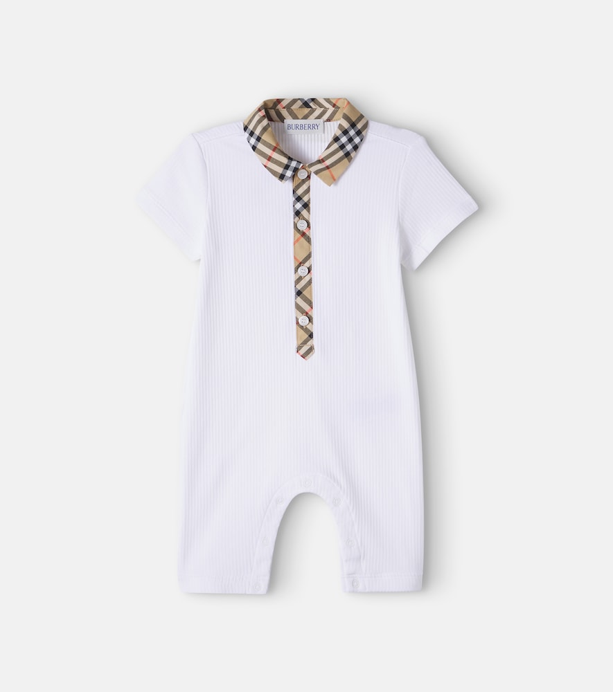 Baby Spieler Burberry Check aus Rippstrick