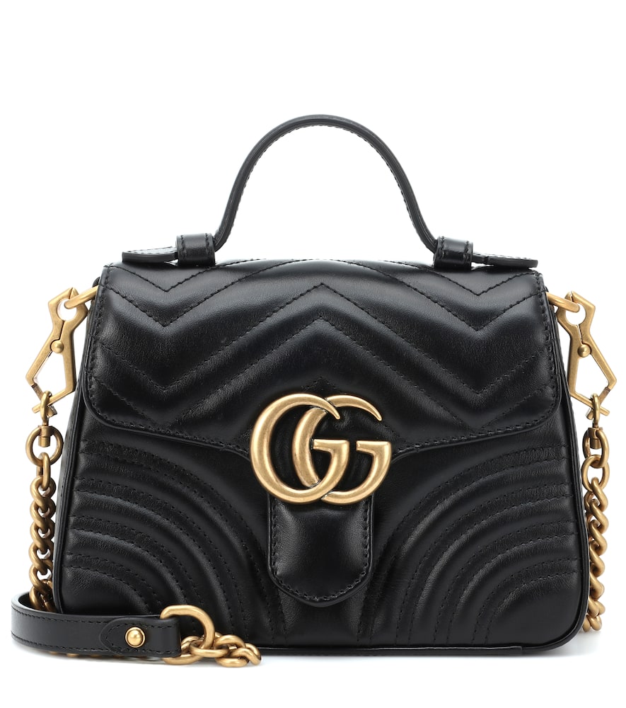 Black Marmont Mini Quilted Leather Shoulder Bag