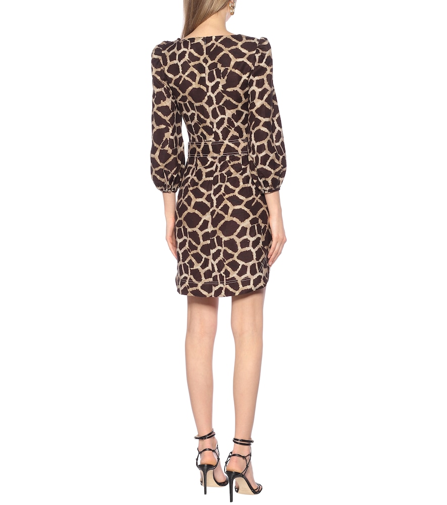  Rebecca Vallance Rebecca Vallance Acacia Linen-blend Minidress 