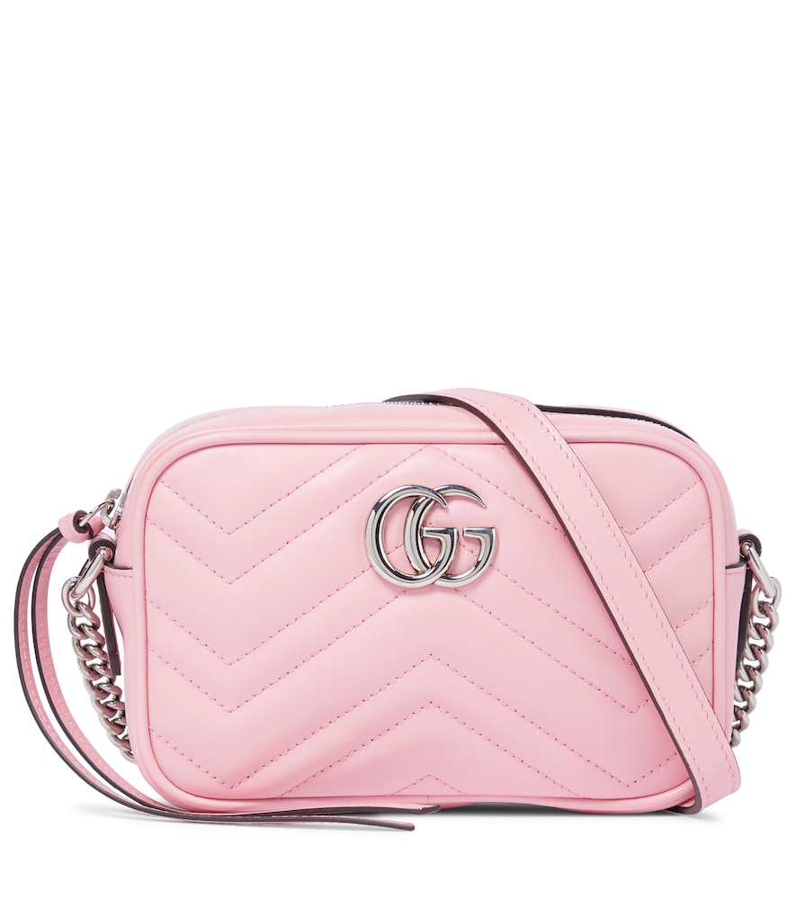 gucci small gg 2.0 matelassé leather camera bolsa