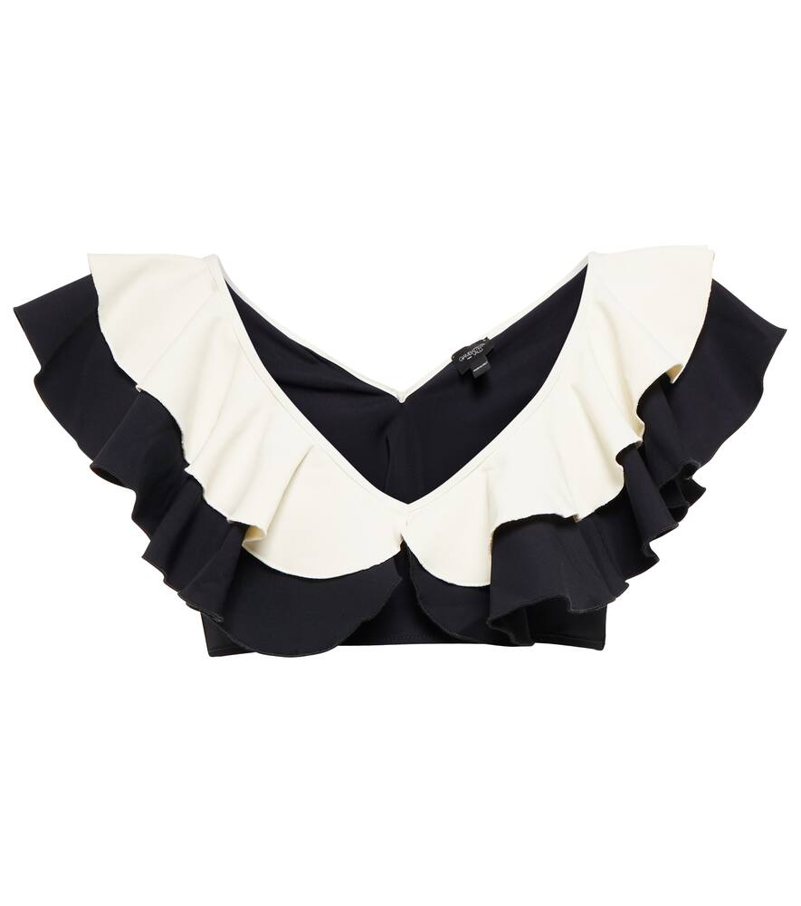 Giambattista Valli Ruffle-trimmed bikini top