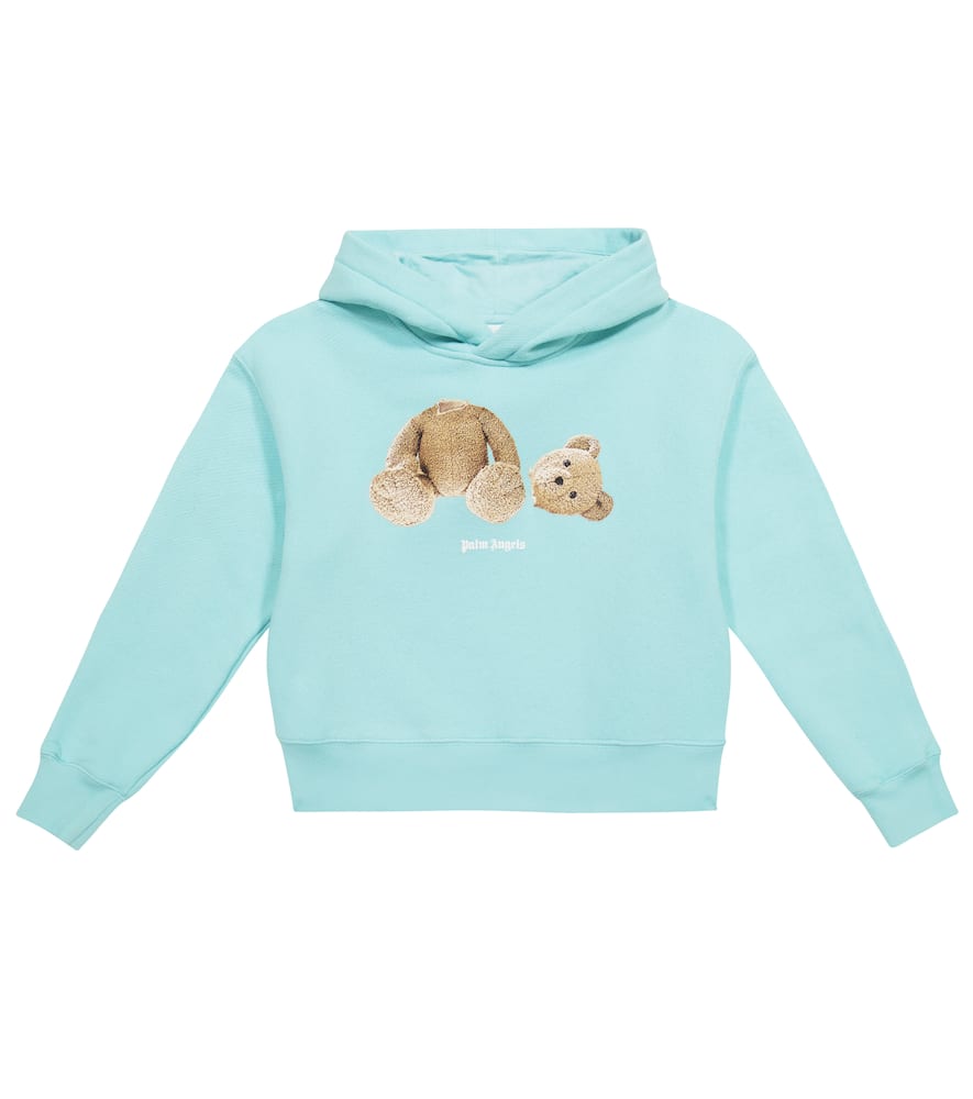 Palm Angels Kids Printed cotton jersey hoodie