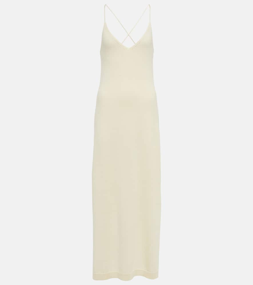 Ajour cashmere midi dress