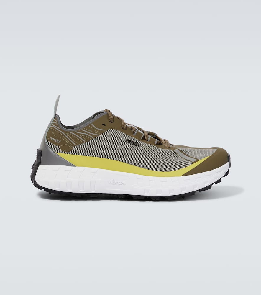 Zegna Khaki Norda Edition Sneakers In Md Grn Sld