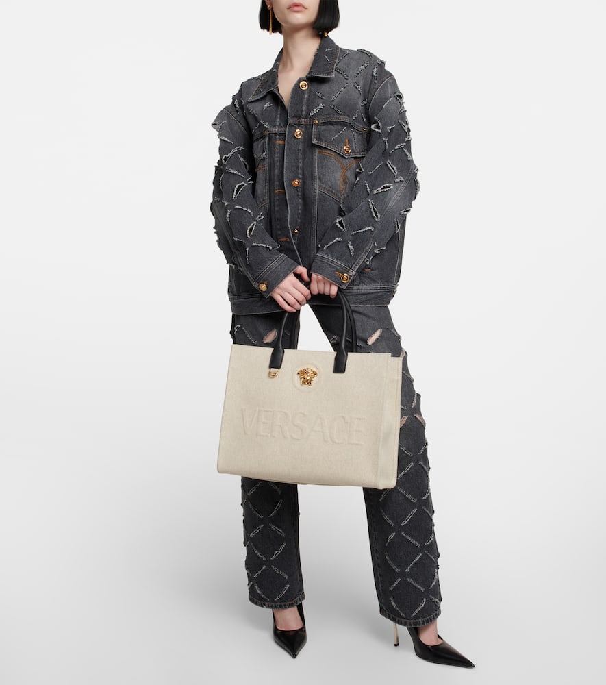 Versace La Medusa canvas tote bag