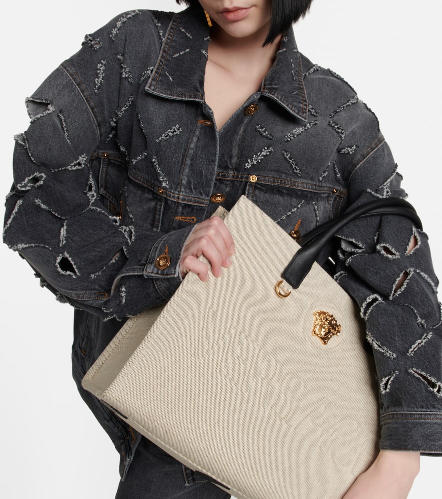 Versace La Medusa canvas tote bag
