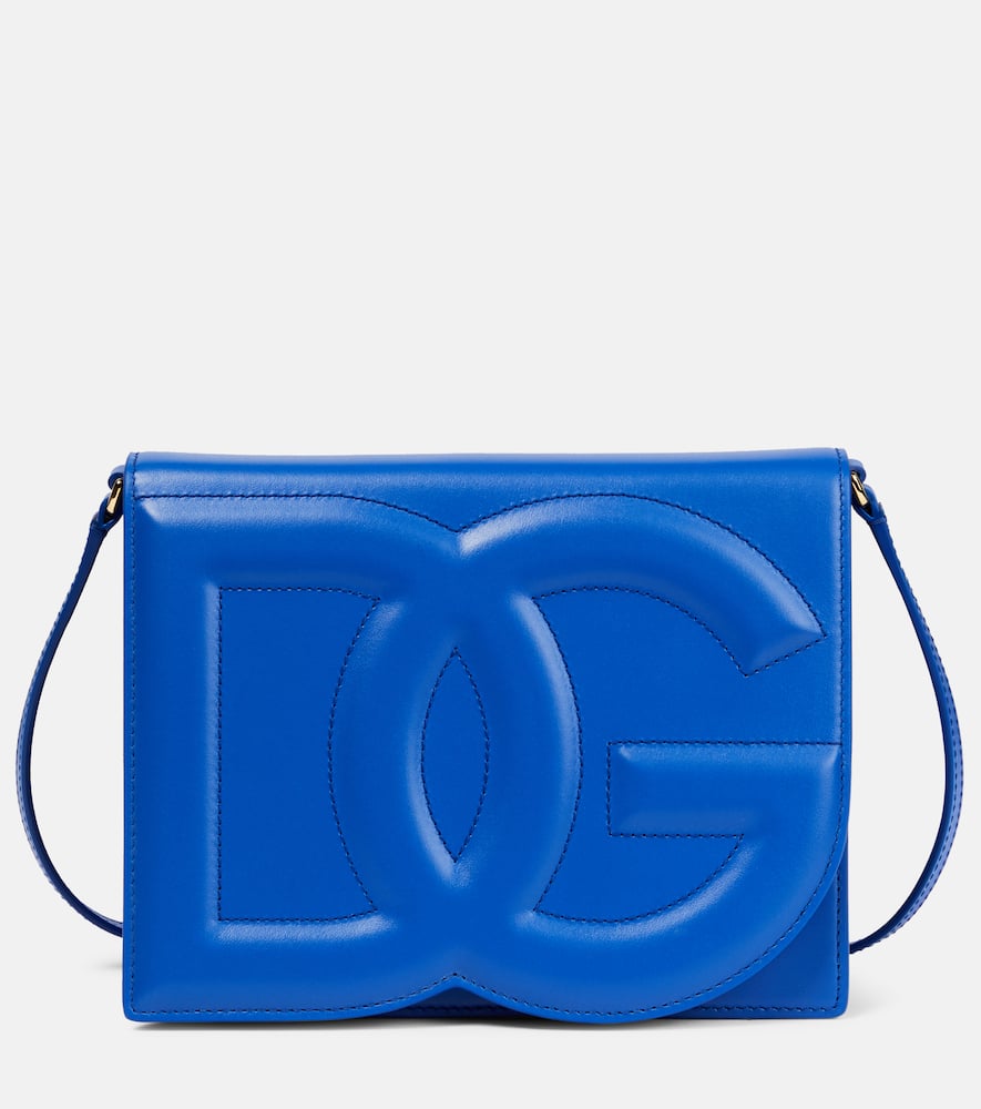 Dolce & Gabbana Dg Leather Crossbody Bag In Blu