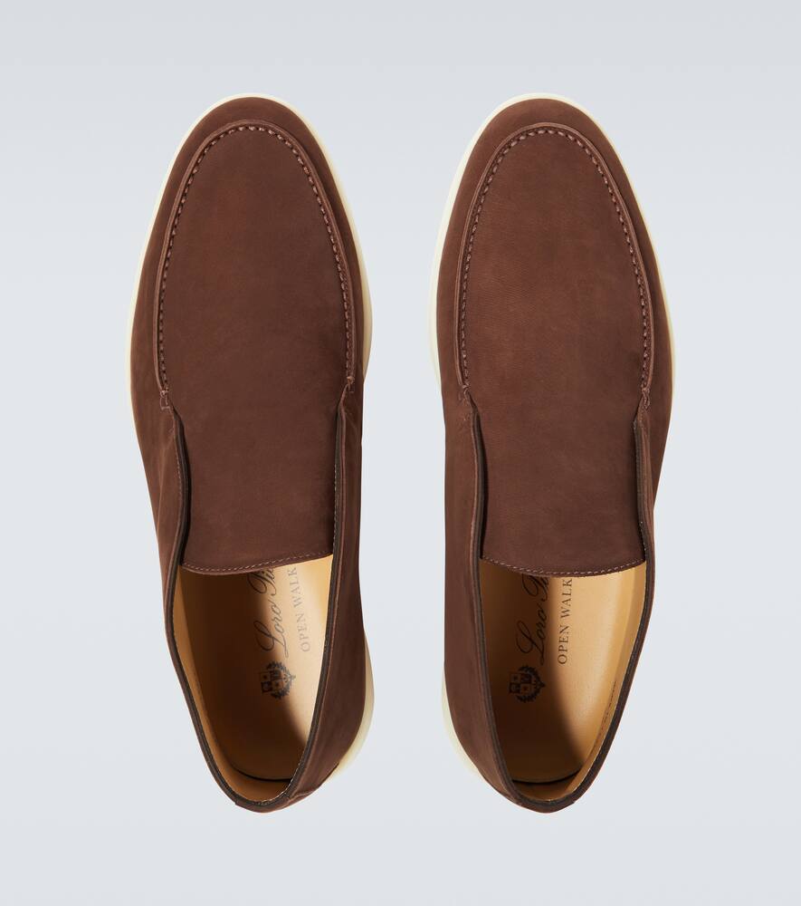 LORO PIANA OPEN WALK LEATHER ANKLE BOOTS