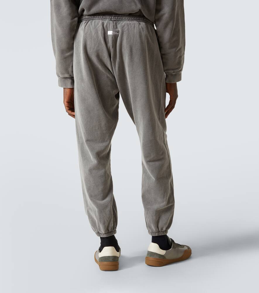 Acne Studios Logo Cotton Unisex Sweatpants With Elasticated Waistband In Black