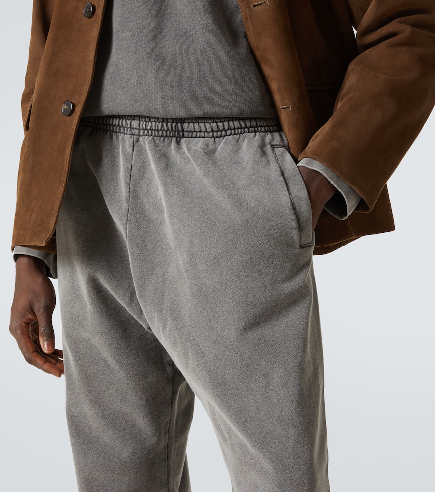 Acne Studios Logo Cotton Unisex Sweatpants With Elasticated Waistband In Black