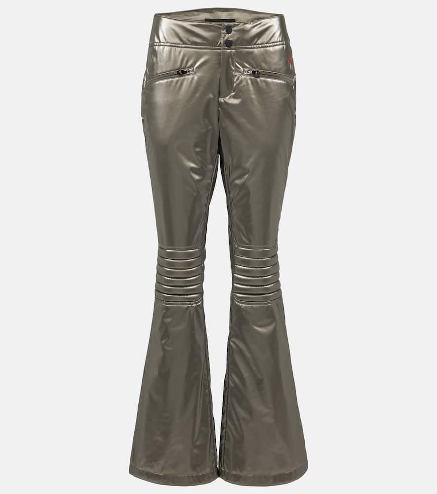 Perfect Moment Aurora low-rise metallic flared ski pants