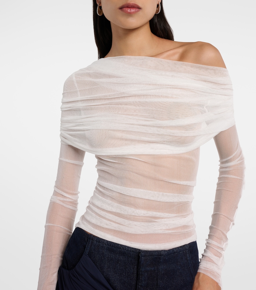  Christopher Esber Christopher Esber Draped Silk Top 