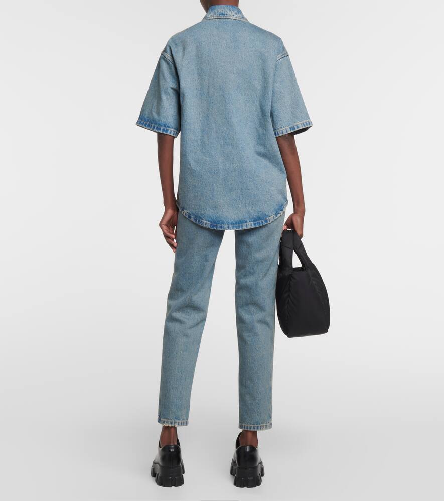 Prada Denim Shirt In Blue