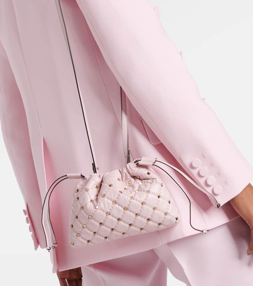 Valentino Garavani Embellished leather shoulder bag