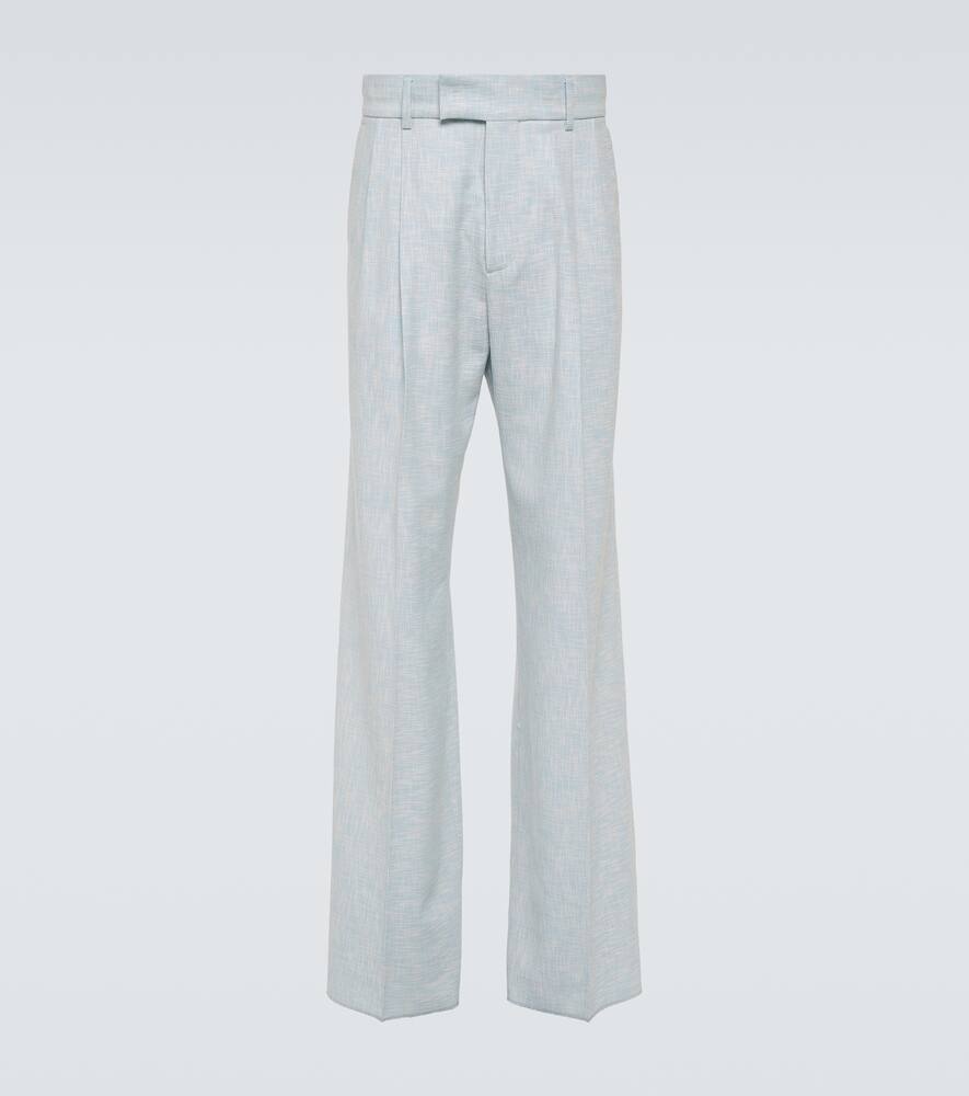 Amiri Wool-blend wide-leg pants