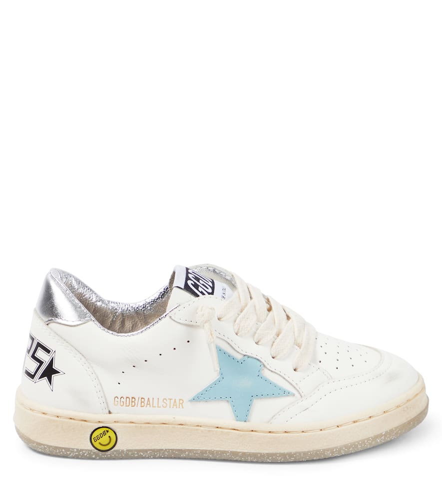 Golden Goose Ball Star Leather Sneakers In Multicoloured