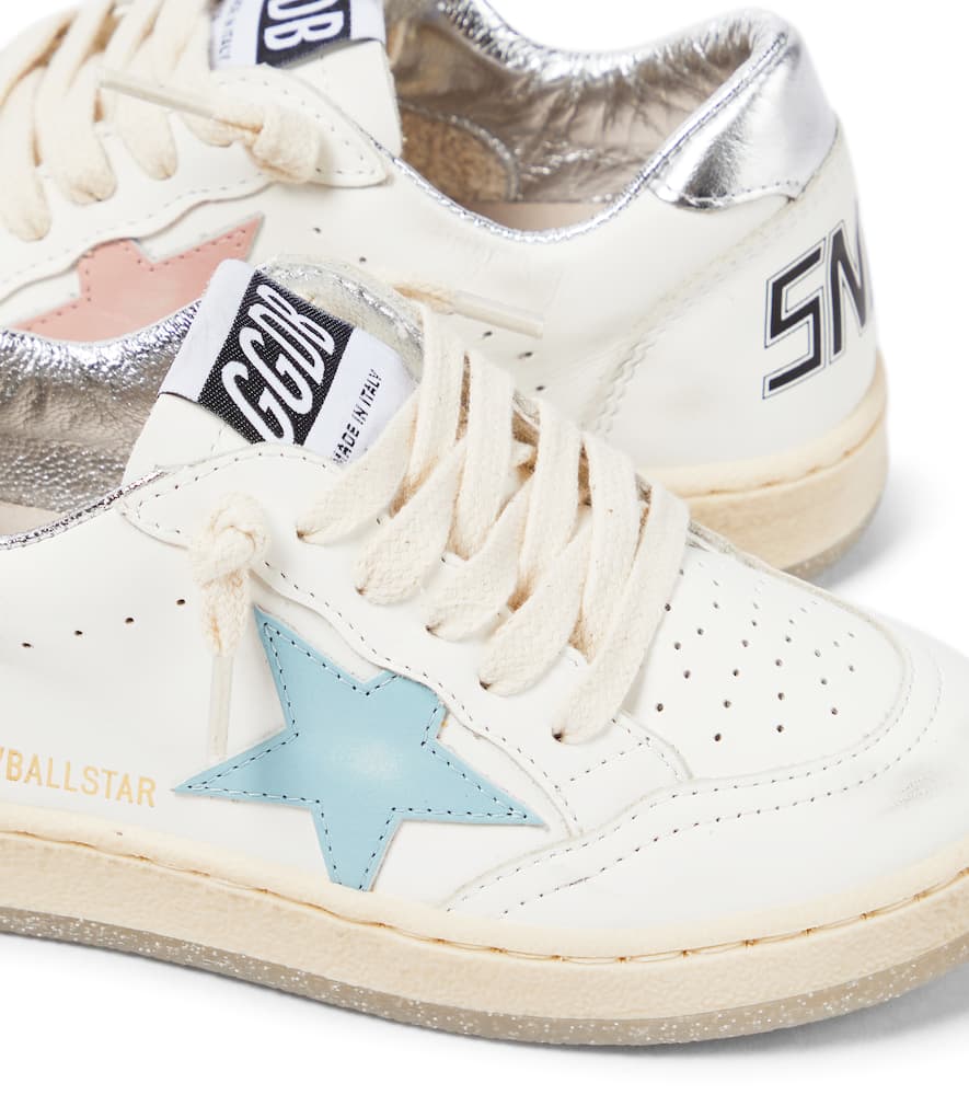 Golden Goose Ball Star Leather Sneakers In Multicoloured