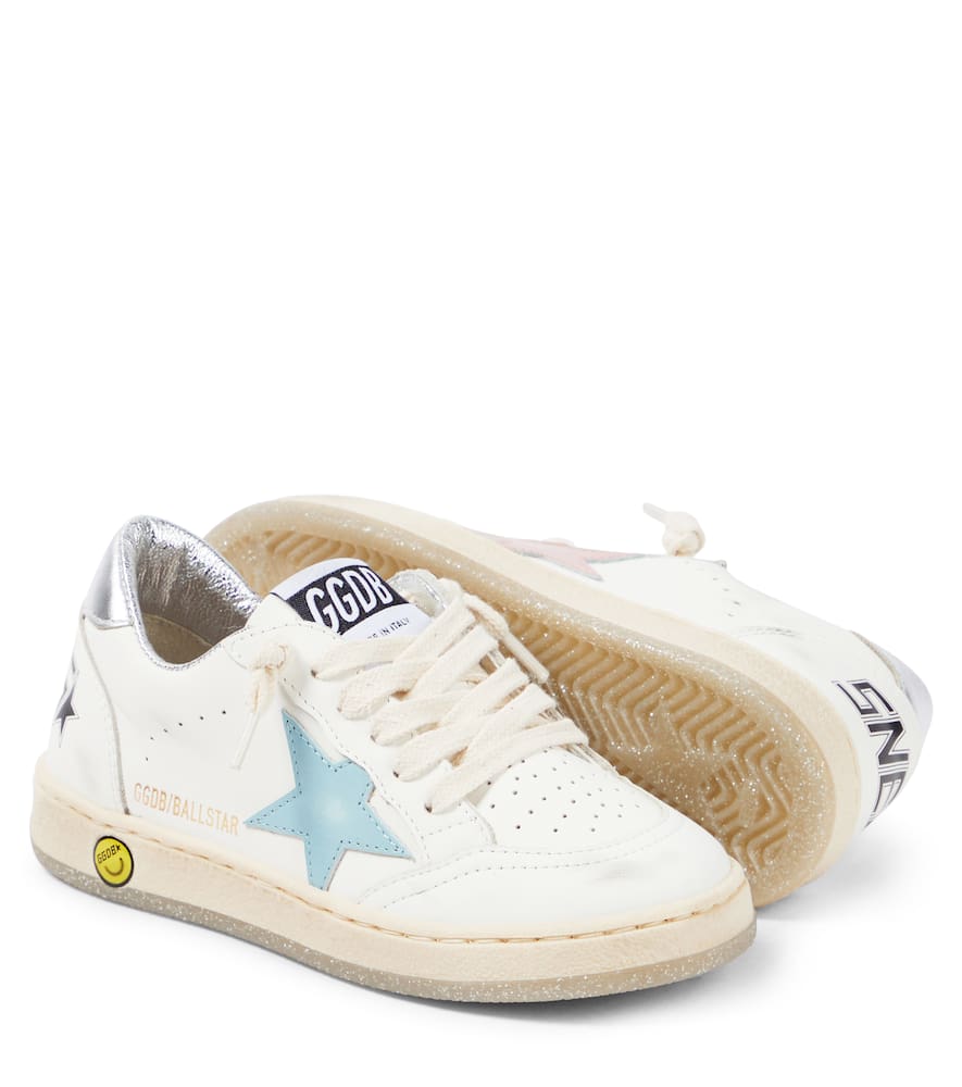 Golden Goose Ball Star Leather Sneakers In Multicoloured