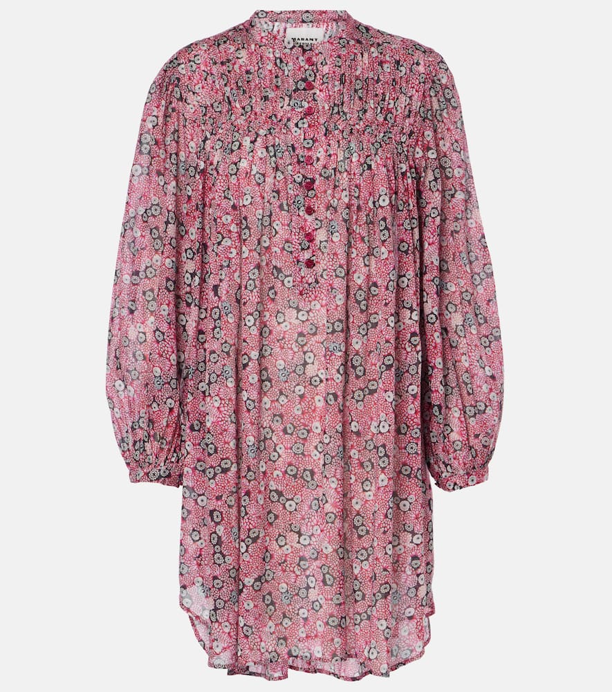 Isabel Marant Étoile Danael Printed Cotton Voile Minidress In Multicoloured