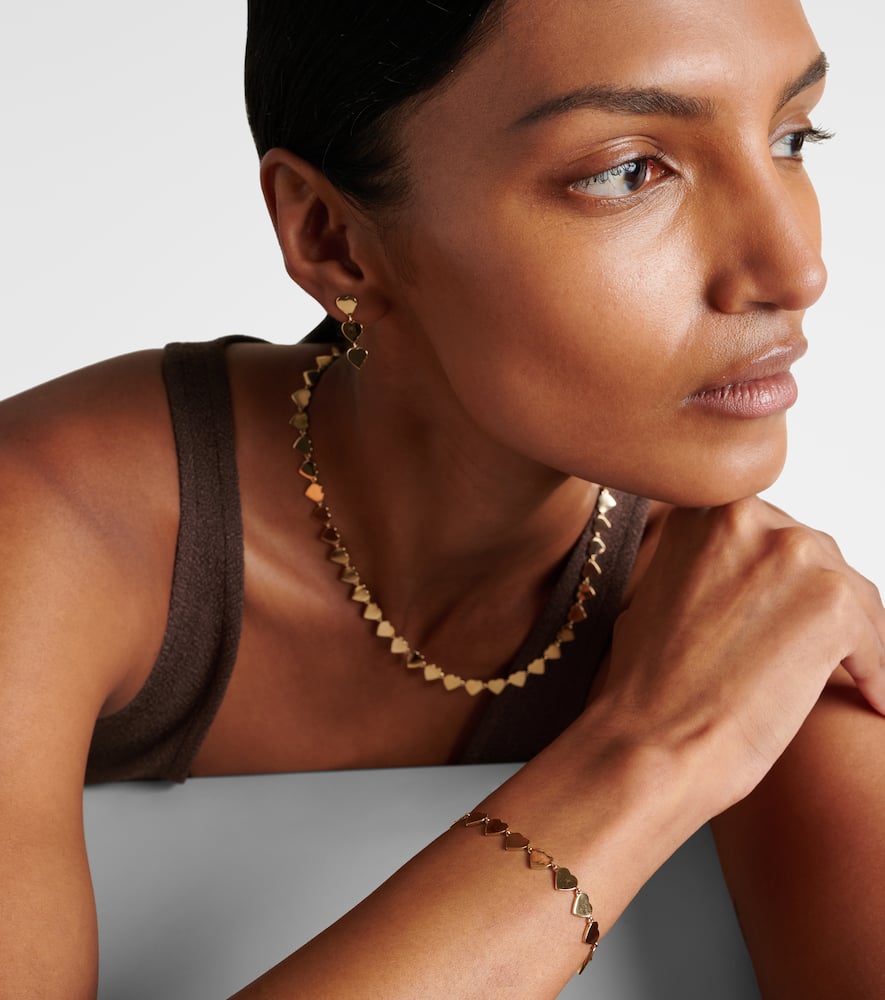 SYDNEY EVAN PURE HEART ETERNITY 14KT GOLD BRACELET