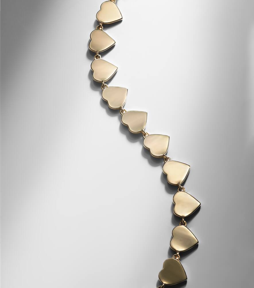 SYDNEY EVAN PURE HEART ETERNITY 14KT GOLD BRACELET