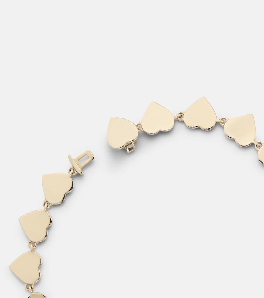 SYDNEY EVAN PURE HEART ETERNITY 14KT GOLD BRACELET