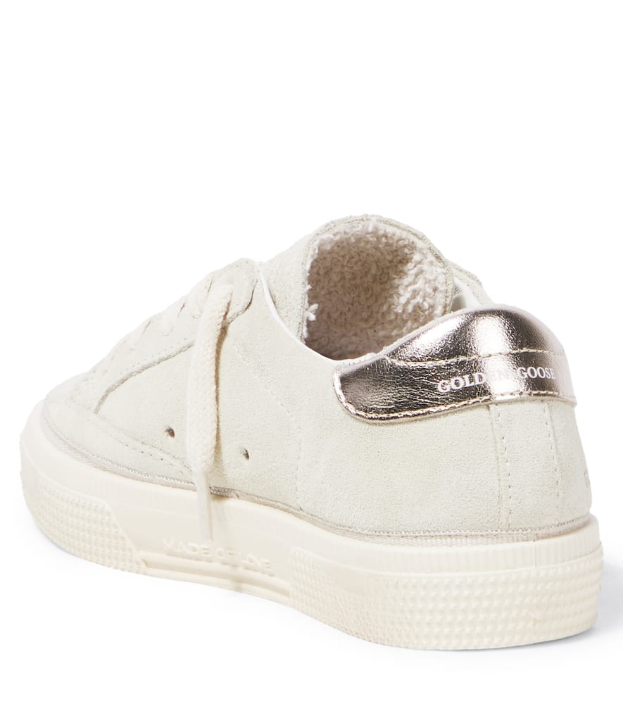 Golden Goose May Suede Sneakers In Beige