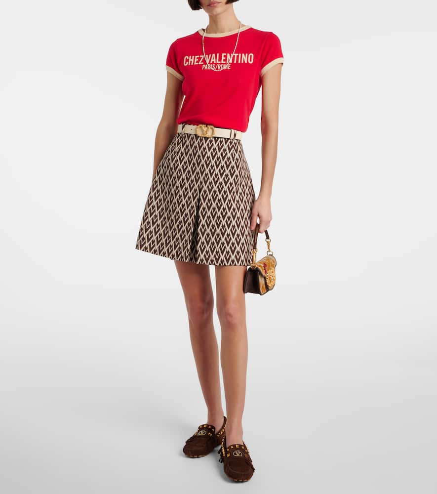 Valentino Garavani Brown Split-leather Plaster Caster Loafers